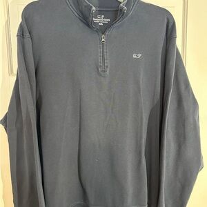 Vineyard Vines Men's Charcoal Zip-Up Sweater XL
